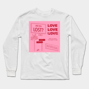 Aesthetic art doodles Long Sleeve T-Shirt